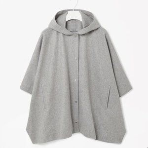 COS Hooded Wool-Mix Cape
